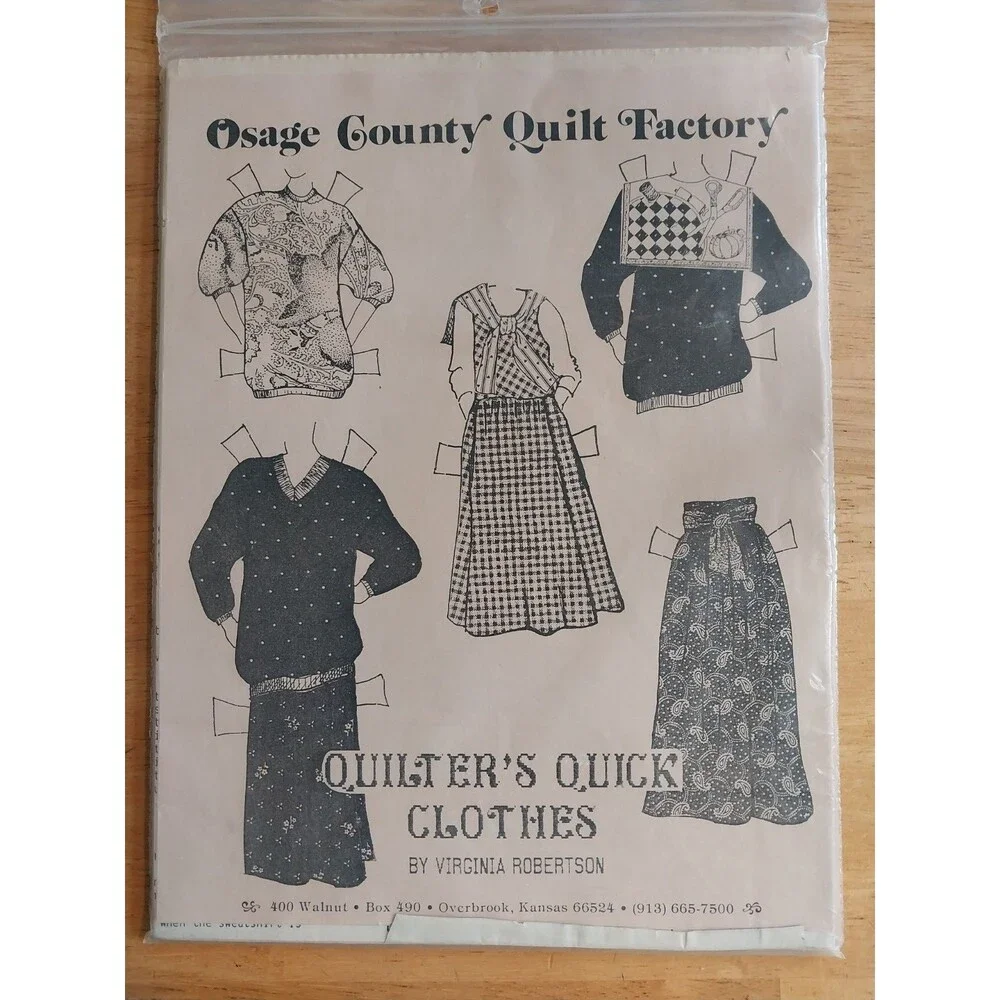 Osage County Quilt Factory Quick Clothes Patterns Virgina Robertson